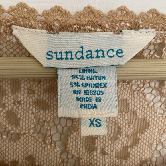 SUNDANCE Sweetheart Lace Nude Dress XS - Picture 3 of 4
